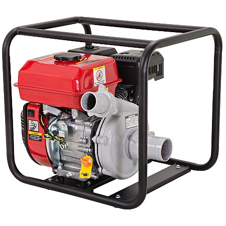 Motobomba Kawashima Centrífuga Horizontal Alta Pressão GW252 212cc 7HP 4 Tempos À Gasolina Partida Manual Para Água Limpa