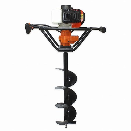 Perfurador de Solo Vulcan VPS520 52cc 2,5HP 2T Á Gasolina Com Broca 80x20cm + Extensor 80cm