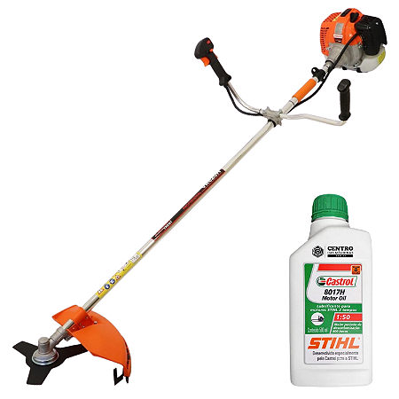 Roçadeira Profissional Lateral Vulcan VR620H 2T 62cc 3HP Partida Fácil Lâmina 3 Pontas + Óleo Stihl 500ml