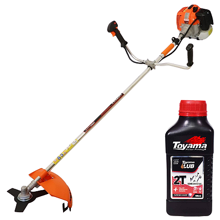 Roçadeira Profissional Lateral Vulcan VR620H 2T 62cc 3HP Partida Fácil Lâmina 3 Pontas + Óleo Toyama 500ml
