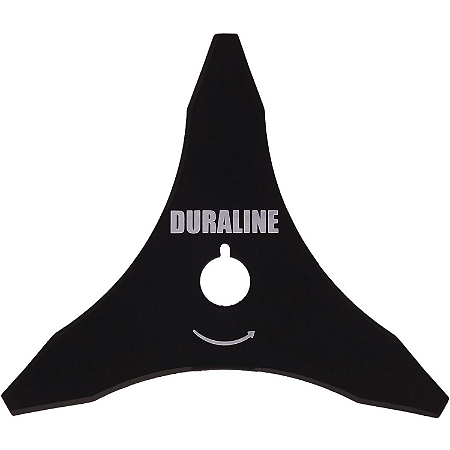 Faca 3 Pontas Duraline Furo 25mm Tamanho 330mm Espessura 3,7mm Com Redutor Para Furo 20mm