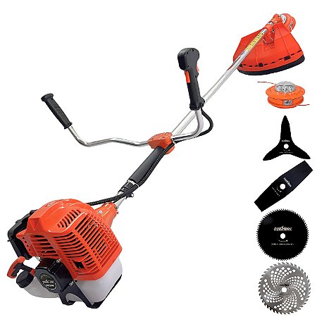 Roçadeira Lateral 5 Em 1 Duratork DR520P5 Profissional Á Gasolina 2T 52cc 2,5HP Com Nylon Recarga Rápida Com EPI's