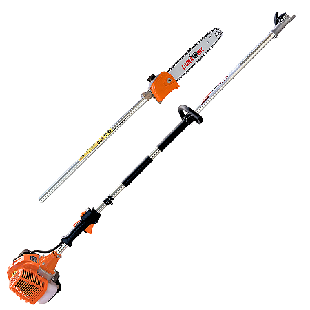 Motopodador De Galhos Duratork DPG520L Á Gasolina 2T 52cc 2,5HP Com Extensor E Sabre 12" Polegadas