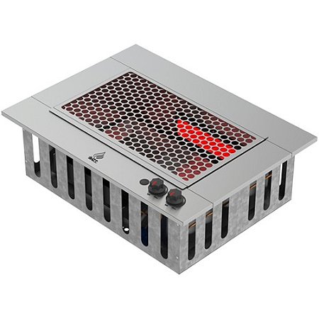 Churrasqueira A Gás Embutir ALP-2020 C/ Grelha Moeda inox 304