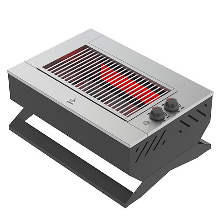 Churrasqueira A Gás Sobrepor Portatil NEW-ALP-2010 C/ Grelha Uruguaia inox
