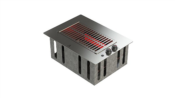 Churrasqueira A Gás Embutir SLIM-ALP-2027 C/ Grelha maciça inox 304