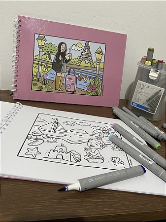 Sua História para colorir