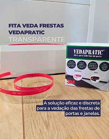 Veda Frestas 2,0 Cm de Altura Transparente