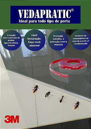 Veda Frestas 3 Cm de Altura Transparente
