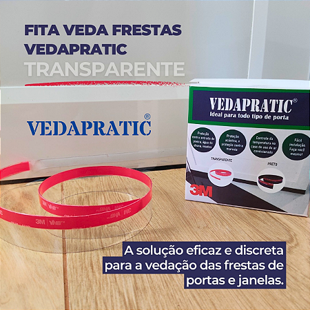 Veda Frestas 3,5 Cm de Altura Transparente