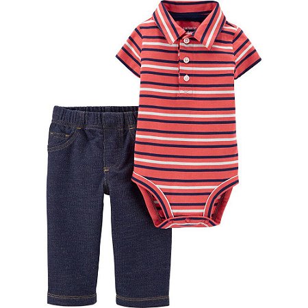 Conjunto 2 peças Carter´s - Listrado