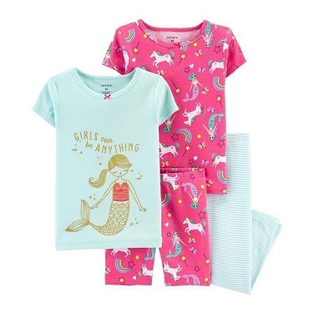 Pijama 4 peças Carter´s - Sereia