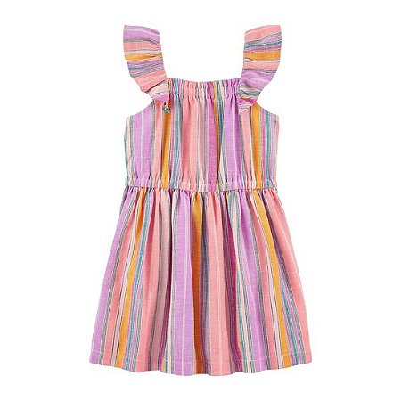 Vestido Linho Carter´s - Listrado