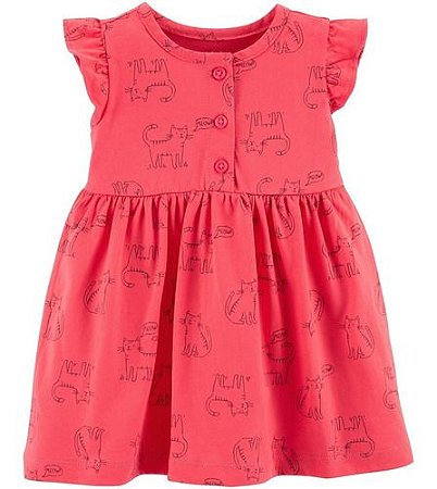 Vestido Rosa Carter´s - Gato