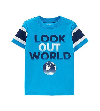 Camiseta Azul Carter´s - Look Out World