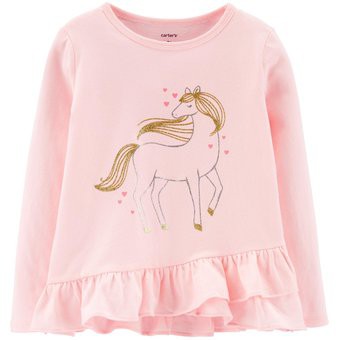 Camiseta Manga Longa Carter´s - Unicórnio