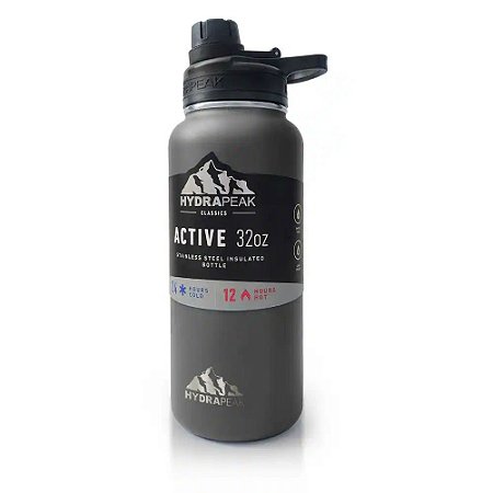 Garrafa Térmica Hydrapeak Active 946ml - Grafite