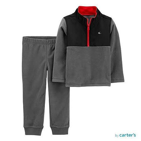 Conjunto 2 Peças Carter´s - Básico Cinza Chumbo