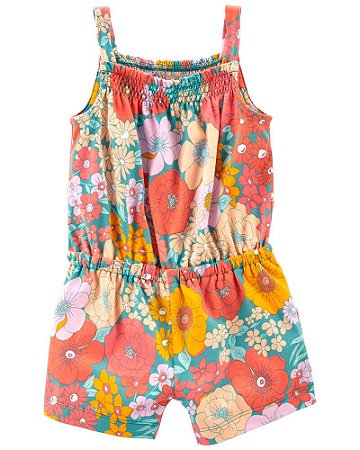 Romper Carter´s - Floral Alaranjado