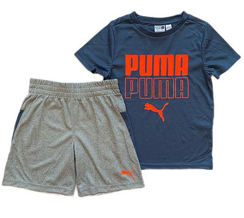 Conjunto 2 peças Puma - Navy/ Cinza