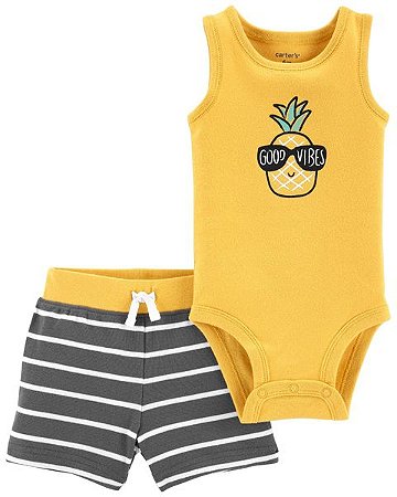 Conjunto 2 peças Carter´s - Abacaxi Good Vibes