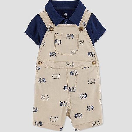 Jardineira Just One You by Carter´s - Elefante