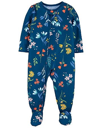 Macacão com Pezinho Carter´s - Azul Floral