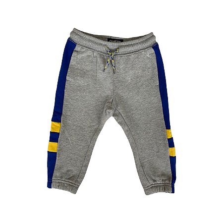 Calça Moletom OshKosh - Cinza com Detalhe nas Laterais