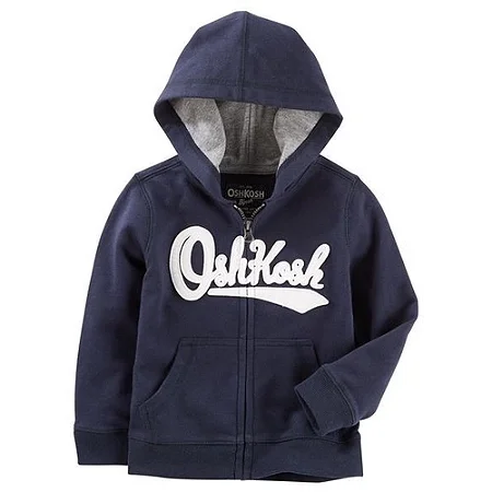 Jaqueta Moletom Zíper OshKosh - Azul Marinho