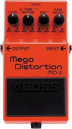 Pedal Distorção Boss Md-2 Mega Distortion Efeito Guitarra