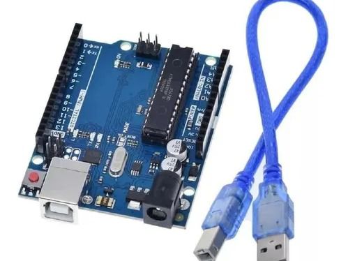 Placa Arduino Uno R3 Atmega328p + Cabo + Barra De Pinos