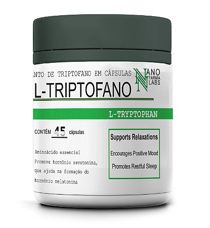 L-Triptofano Melatonine em pó – 45 cápsulas
