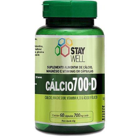 Cálcio 700 D+ 90 Capsulas - Stay Well