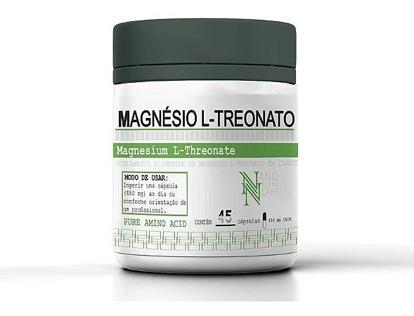 Magnésio L-treonato 45 Cápsulas Nano Farma - 450mg