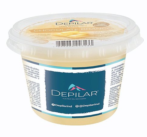 Cera Depilatória Microondas Chocolate Branco 130g