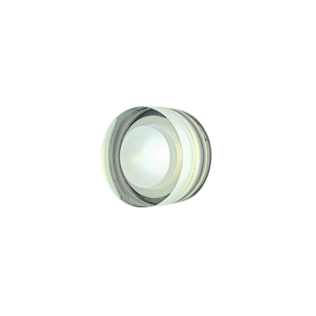 Spot Embutido Alumínio Redondo c/ Acrilico Cristal 4,5cm Com Led 3w -eros