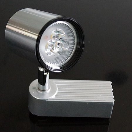 Trilho Spot Eletrificado Aluminio Escovado Com Led 3W Incluso - Eros