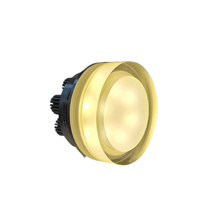 Spot Embutido Aluminio Redondo Acrilico Cristal 9cm c/ Led 6w  - Eros