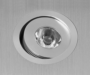 Spot Embutido Quadrado Aluminio Escovado Led Incluso - Nyx P