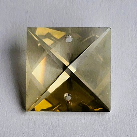Cristal Asfour Egipicio Quadrada HONEY 2 furos 18mm cod.2020 -  5760 unidades (1 cx parda)