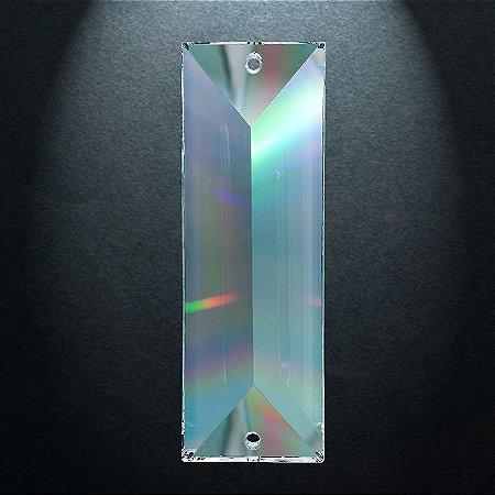 Cristal Asfour Egipicio Placa Reta 63mm 2 furos cod.610 -  1050 unidades (1 cx parda)