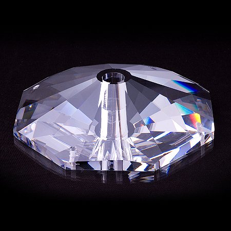 Bobech Cristal Asfour Egipicio Maciça Oitavada 100mm furo central 26mm c/ 4 furos lat. cod.1036 -   unidades caixa
