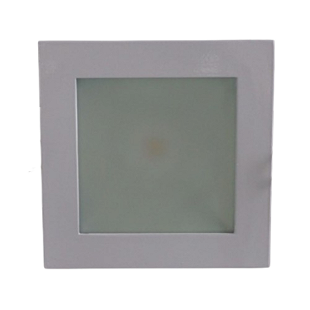 Spot Embutido Quadrado Branco Vidro Fosco LED 10W/3000K-Eros