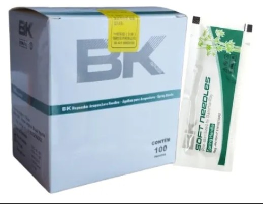 Agulhas para Acupuntura BK 0.25x30 (Pacote com 10 unidades)