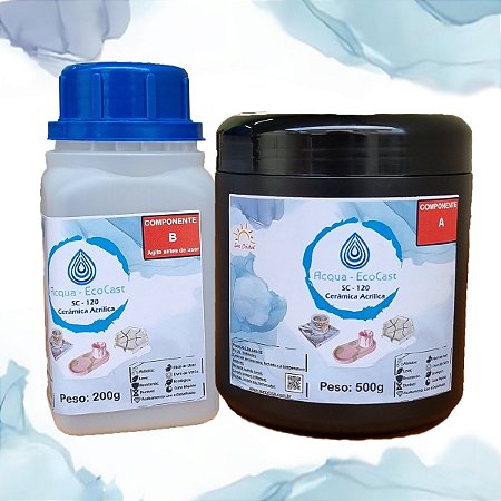 EcoCast SC-120 - 700g - Resina Base Água para Artesanato - Baixo Odor e Secagem Rápida