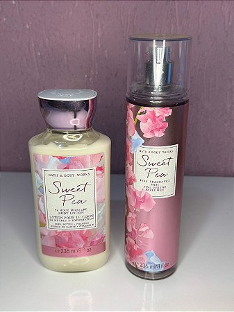 Kit Creme Hidratante Corporal e Body Splash - Sweet Pea - Bath & Body Works