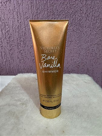 Loção Corporal SHIMMER (com brilho) - Bare Vanilla - Victoria's Secret