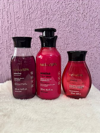 Combo Ameixa - O Boticário - Sabonete Líquido Corporal + Óleo Corporal + Hidratante Corporal