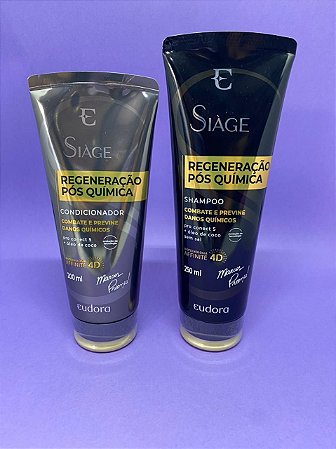 SHAMPOO E CONDICIONADOR - REGENERAÇÃO PÓS QUÍMICA
