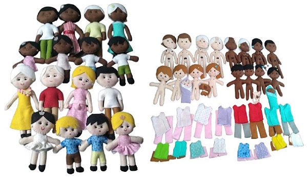 Kit Com Família Terapêutica Pedagógica Completa E Sexuada